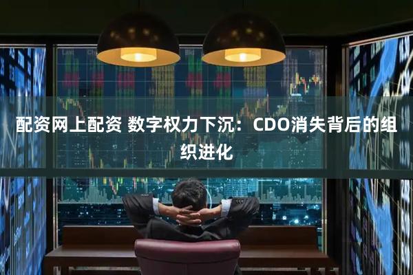 配资网上配资 数字权力下沉：CDO消失背后的组织进化